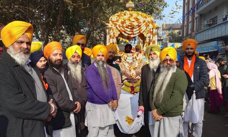 Nagar Kirtan organized to celebrate the birth anniversary of Shaheed Baba Deep Singh