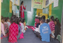 Mobile trolley school on the move in Punjab, providing education to poor children